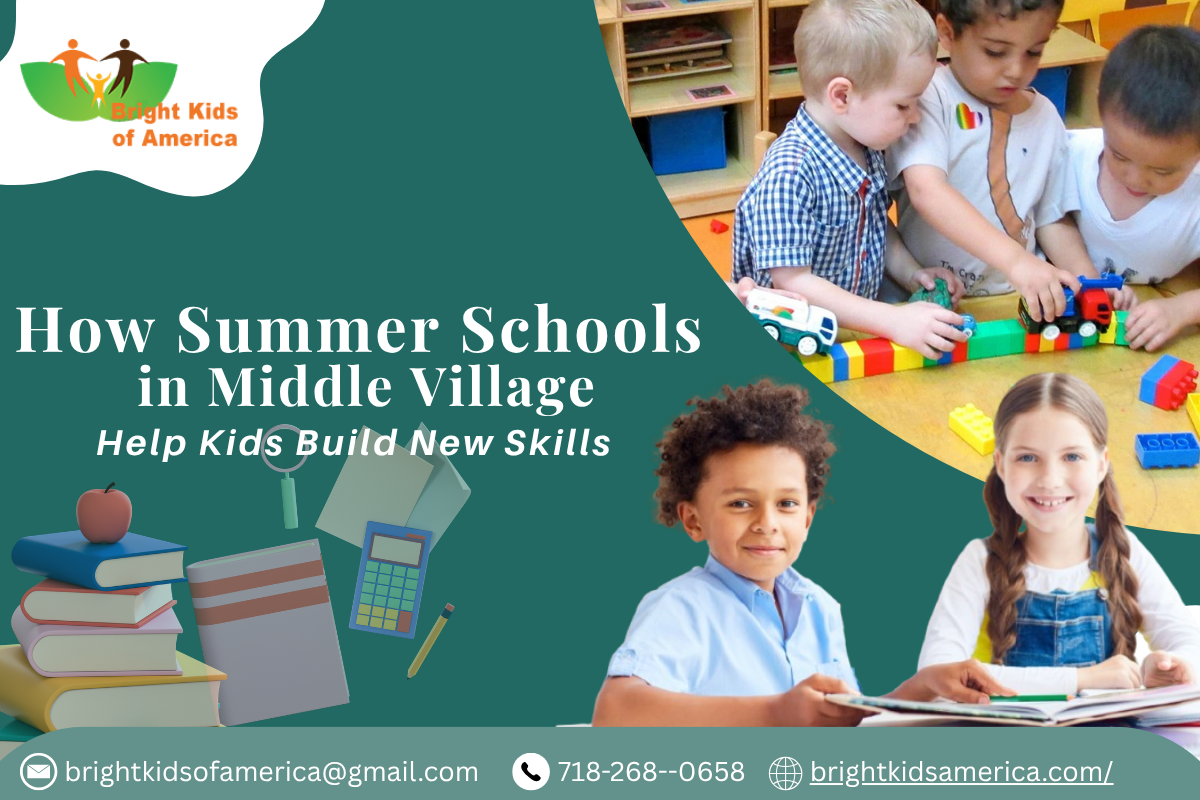 Kids learning and building new skills at a summer school in Middle Village